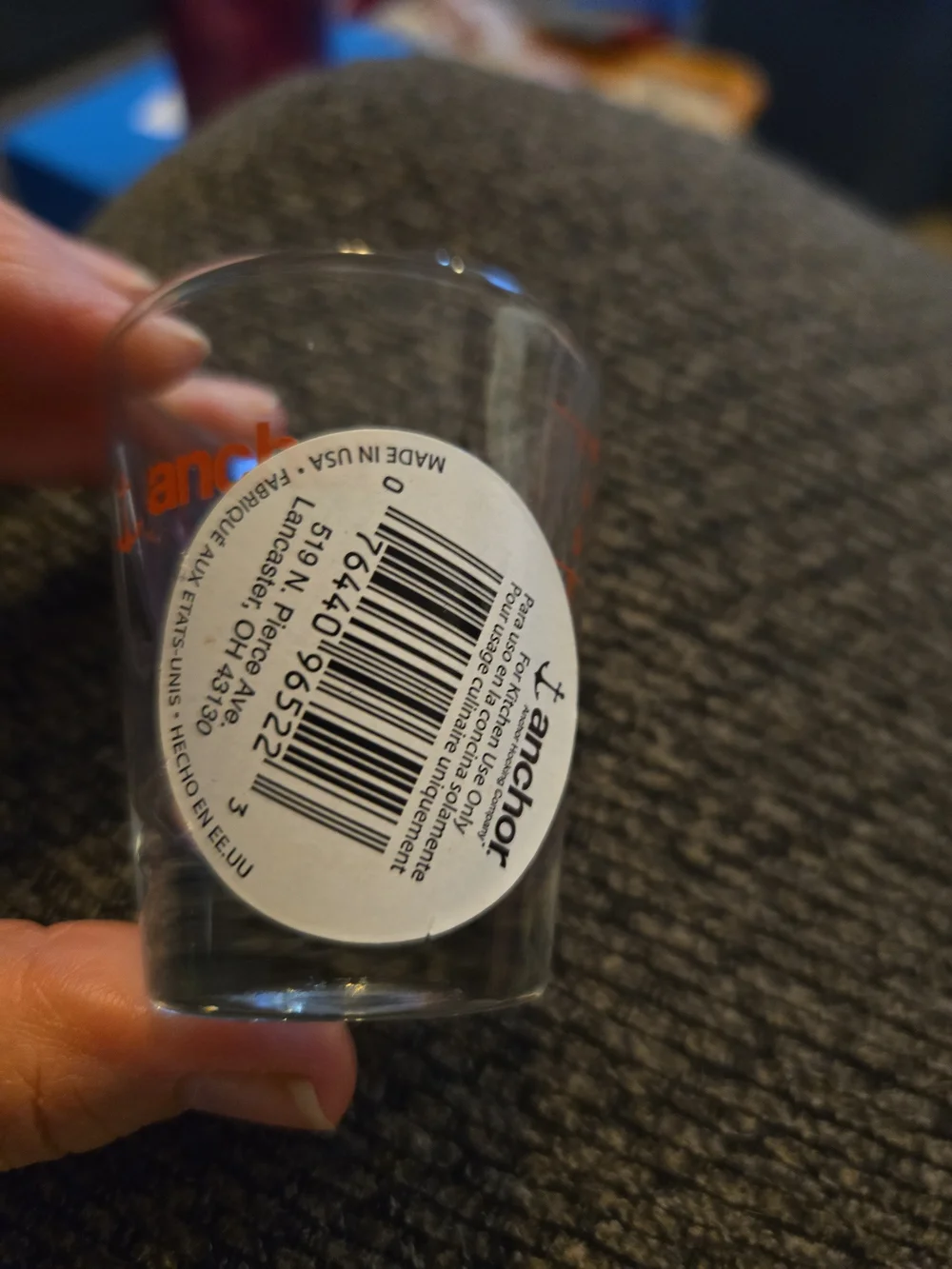 Anchor Hocking Measuring Glass ml, Tbsp., Tsp., Oz's Red Lettering